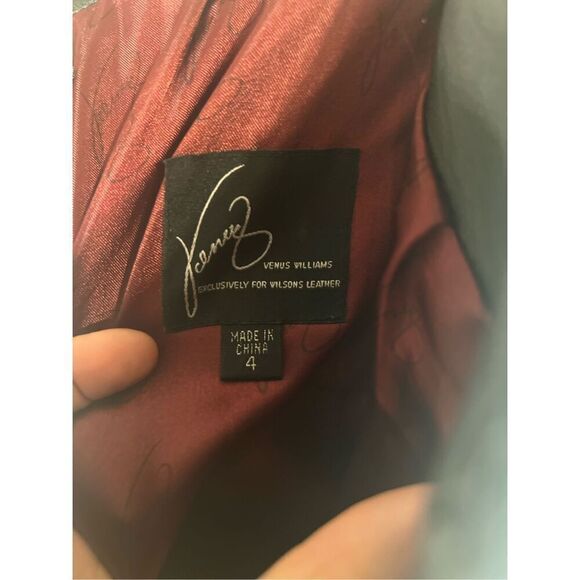 Y2K 100% Leather Black pants boot cut| size 4 - Picture 4 of 9